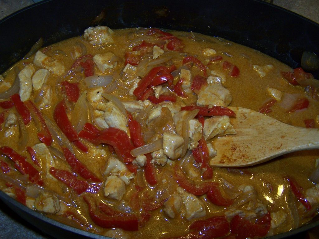 Paprika Chicken over Egg Noodles Chloe's Tray