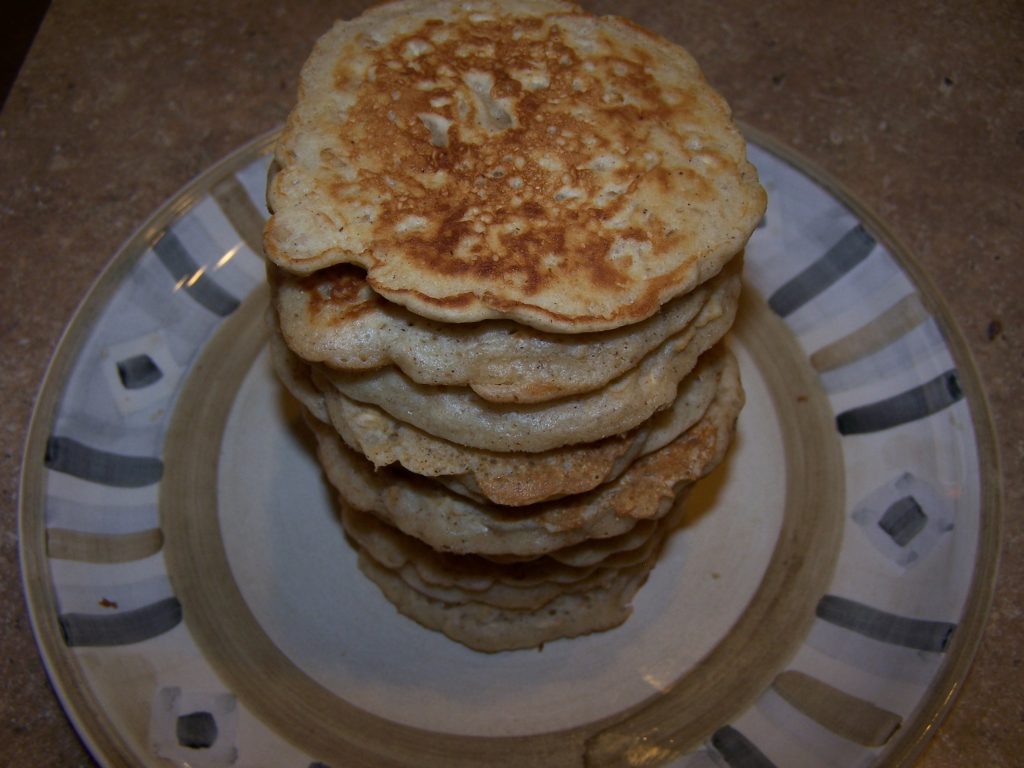 Cinnamon Oat Pancakes Chloe's Tray