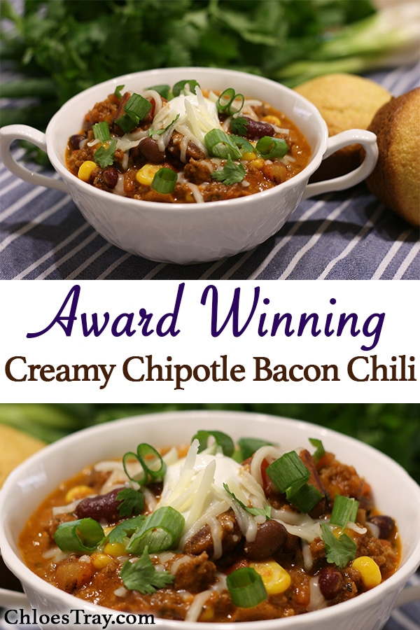 Award Winning Creamy Chipotle Bacon Chili Chloe S Tray