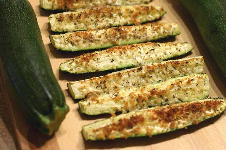 Baked Parmesan Zucchini Spears Chloe's Tray