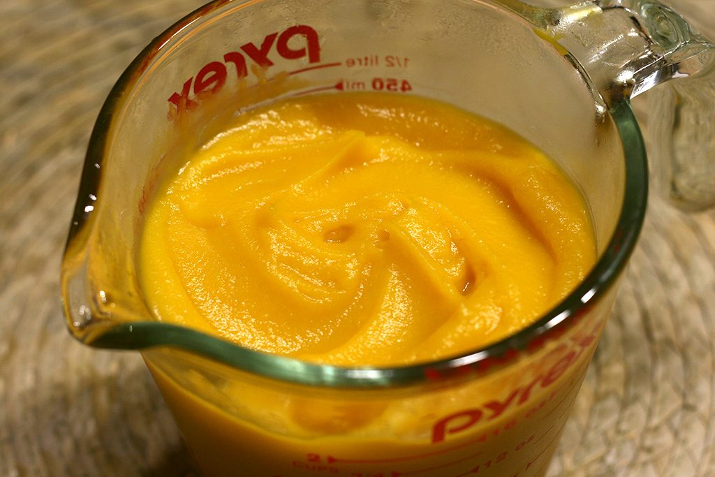 fresh pumpkin puree