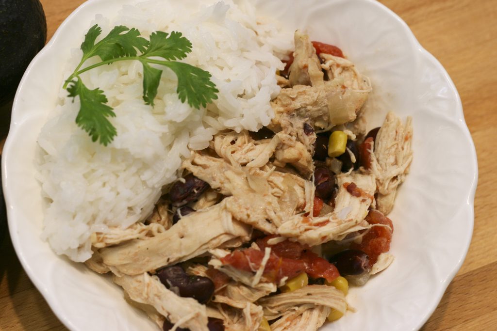 creamy slow cooker Mexican chicken