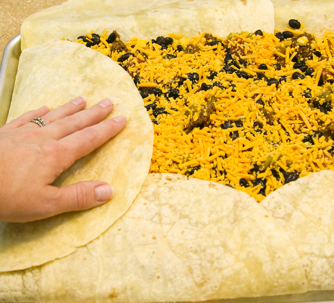 Sheet Pan Quesadilla Chloe's Tray